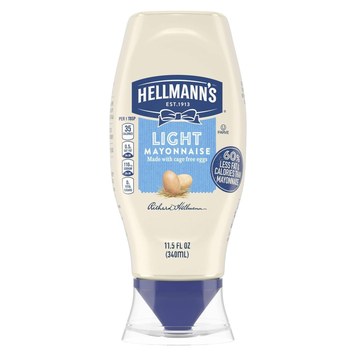 Hellmann's Light Mayonnaise Squeeze - 11.5oz - Pack of 2