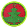 thumbnail image 1 of Christmas Absorbent Coaster Xmas Tree Snowflake Coaster Silicone Drink Coaster, 1 of 10