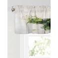 thumbnail image 6 of Valances for Windows Abstract Green Rod Pocket Cafe Window Treatments Valance Curtains for Kitchen Bathroom Laundry Basement Windows 54"x18", 6 of 9
