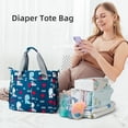 thumbnail image 5 of Diaper Bag Tote Satchel Waterproof Messenger Diaper Bags for Mom and Dad Multifunction Large Travel Tote Bags, 5 of 6
