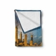 thumbnail image 2 of Italy Soft Flannel Fleece Blanket, Vineyards of San Gimignano Tuscany Historic Architecture Dramatic Sky Clouds, Cozy Plush for Indoor and Outdoor Use, 70" x 90", Green Apricot Blue, by Ambesonne, 2 of 6