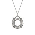 thumbnail image 1 of Sterling Silver Life Saver Preserver Pendant Necklace, 18 Inches, 1 of 1