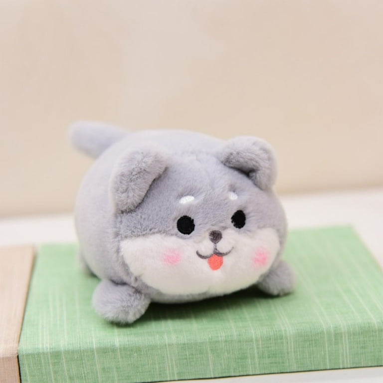 Pull String Plush Dog Toy, Wagging Tail Shiba Inu Doll