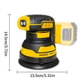 thumbnail image 3 of Cordless Orbital Sander (Dewalt 20V MAX Compatible) with 30 Sandpapers & Dust Bag, 3 of 13