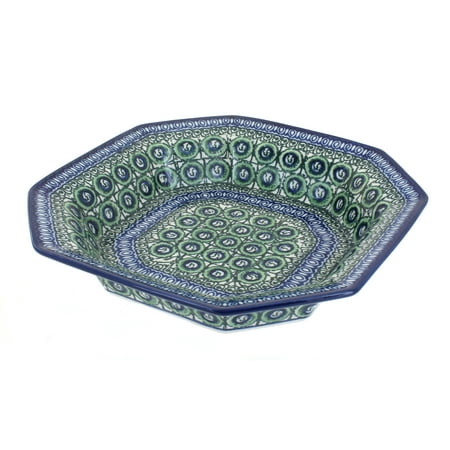 - Polish Pottery Indigo Small Octagonal Dish