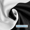 thumbnail image 4 of Black and White Shower Curtain for Bathroom, Striped Shower Curtain Black and White, Fabric Shower Curtain Waterproof for Bathroom, with 2 Heavy Stones, 72" W x 72" H, 4 of 6