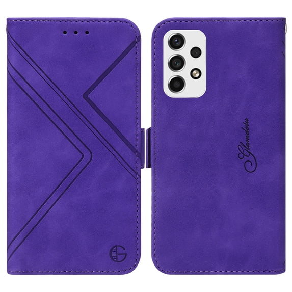 TECH CIRCLE Wallet Case for Samsung Galaxy A53 5G 6.5 Inch, RFID Blocking Card Slots Holder Buckle PU Leather Flip Case with Kickstand Magnetic Clasp Folio Shockproof Protective Cover,Purple