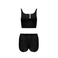 thumbnail image 6 of VBTAPA Women's 2pcs Summer Outfits Sleeveless Crop Tank Top and High Waist Shorts 2 Piece Lounge Pajama Sets Black M, 6 of 6