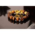 thumbnail image 4 of Pulsera de riqueza YONGSHENG de obsidiana ojo de tigre con cuentas de piedra mano coche, 4 of 5