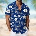 thumbnail image 3 of Iyufng Summer Shirts for Men Short Sleeve Hawaiian Shirts Printed Casual Beach Shirts, 3 of 8