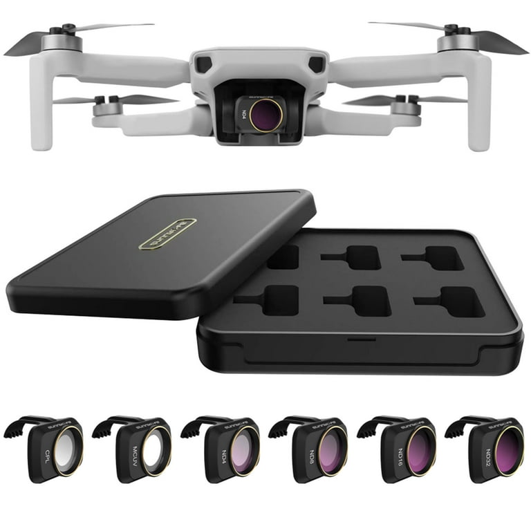 EEEkit Lens Filter Set Fit for DJI Mavic Mini 2/Mavic Mini Accessories,  6pcs Filter Combo Multi-Coated Filters Camera Lens (CPL MCUV ND4 ND8 ND16