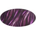 thumbnail image 5 of Purple Silky Wave Background Round Carpet Circle Rug Outdoor Patio Area Rug Washable Large Area Rugs Hallway Room Decor Fitness Mats, 5 of 8