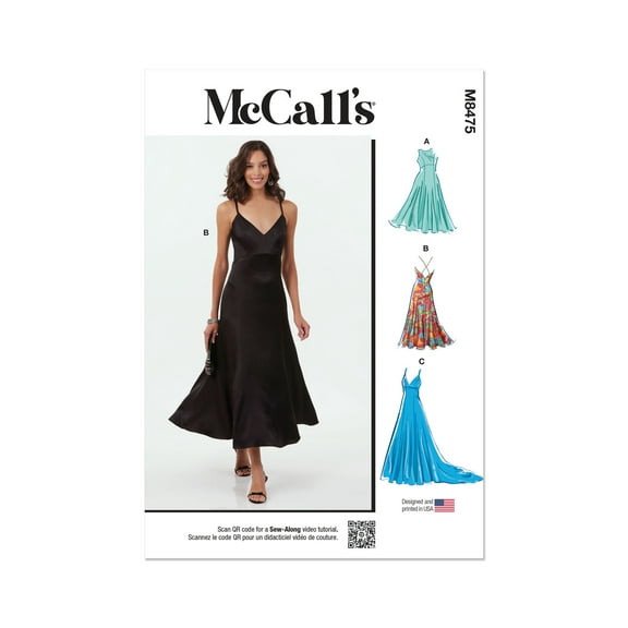 McCall's Sewing Pattern 8475 - Misses' and Women's Dresses, Size: AA (10-12-14-16-18)