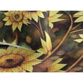 thumbnail image 3 of Ambesonne Floral Quilted Bedspread Set 3 Pcs, Sunflowers Blooming Floral, King, Pale Avocado Green and Fawn, 3 of 4