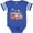 Football Blue and White, variant on Inktastic Valentine's Day Fire Truck with Hearts Boys or Girls Baby Bodysuit
