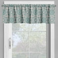 thumbnail image 4 of Ambesonne Mandala Valance & Curtain, Nostalgic Circle Blooms, 55"x24", Rose and Dark Cadet Blue, 4 of 7
