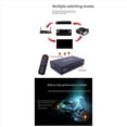 thumbnail image 4 of 2X Optical Switcher with 2 Way Spdif Toslink Optical Digital Audio Splitter Out with IR Remote Control Switch,2 x switch 2 x data cable 2 x remote control,Black, 4 of 8