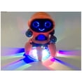 thumbnail image 4 of Robot Jouet Musical Intelligent Électrique à Six Mâchoires Dansant et Marchant dans l'Espace pour Bébés et Enfants, Compagnon Robot Haute Technologie pour Enfant avec Projection Lumineuse, Clignotement, Chant et Fonction de Déplacement pour Garçons et Filles (Orange), 4 of 8