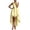 Yellow, variant on Dresses for Women Women's Casual Blend Asymmetrical Sleeveless Dress Crew Neck Long with Flowy Back Relaxed Fit High Low Hem Blue XXL