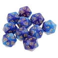 thumbnail image 4 of 10 Uds D20 Dados Poliédricos Para Juegos De Mesa De Mazmorras Y Dragones Azul Púrpura Sunnimix Dados poliédricos, 4 of 8