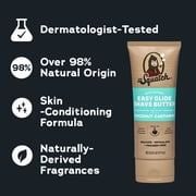 Dr. Squatch Mens Moisturizing Shave Butter, Easy Glide Natural Thick & Creamy Shaving Butter for Men, Coconut Castaway, 6 fl Oz