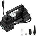 thumbnail image 1 of Portable Air Compressor Tire Inflator for Cars and Bikes - 12V 150 with Pressure Gauge and Emergency LED Light for, 1 of 4