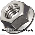 thumbnail image 2 of (25) M8-1.25 Or 8Mm X 1.25 A2 Stainless Serrated Flange Lock Nut Spin Wiz Nuts, 2 of 5