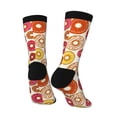 thumbnail image 5 of Uemuo Donut Pattern Women's Crew Socks, Soft Durable Breathable Moisture-Wicking with Odor Control Cotton socks, 5 of 9