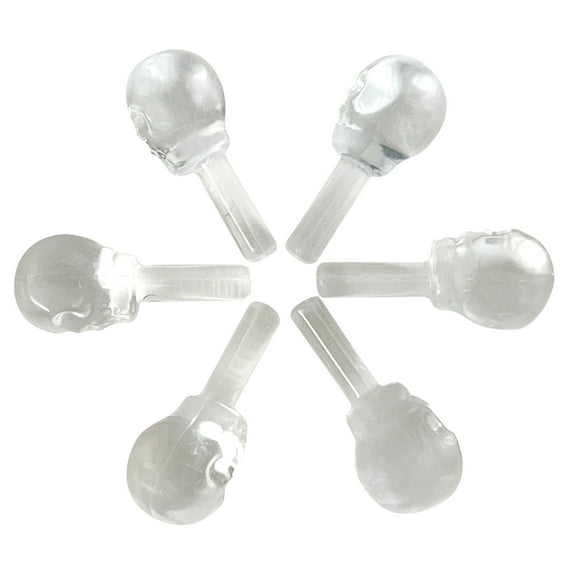 National Artcraft® Skull-Shape Tree Lights for Ceramic Christmas Tree - CRYSTAL CLEAR (25 Pcs.)