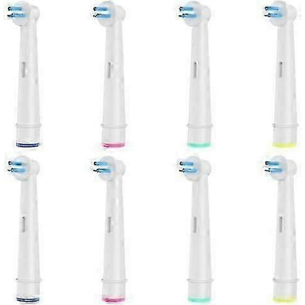 2025 8pcs Interspace Toothbrush Heads, Compatible with Braun Oral B Electric Toothbrushes for Cleaning Crevices, Bridges and Implants.