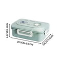 Student Plastic Partition Bento Box Can Be Microwave Heated, Sealed