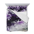 thumbnail image 7 of Purple Black Geometric King Size Down Alternative Comforter, Lightweight Comforter Quilt Bedding Set with Pillow Shams Modern Abstract Crystals Artwork All Seasons Bed Comforter Duvet Insert 96"x106", 7 of 7