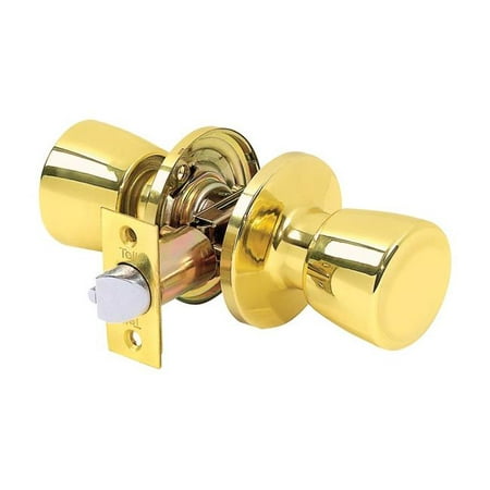 Tell  Alton  Bright Brass  Passage Lockset  ANSI Grade 3  1-3/4