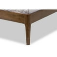 thumbnail image 5 of Baxton Studio Jupiter Mid-Century Modern Gray Fabric Upholstered Button-Tufted Full Size Platform Bed, 5 of 7