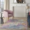 thumbnail image 3 of 4â€™ x 6â€™ Ivory and Multi Abstract Area Rug, 3 of 7