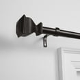 thumbnail image 2 of EXCLUSIVE HOME Napoleon 1" Curtain Rod and Finial Set, Matte Bronze, Adjustable 84"-160", 2 of 5
