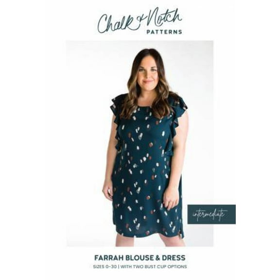 Chalk & Notch Farrah Blouse & Dress Pattern