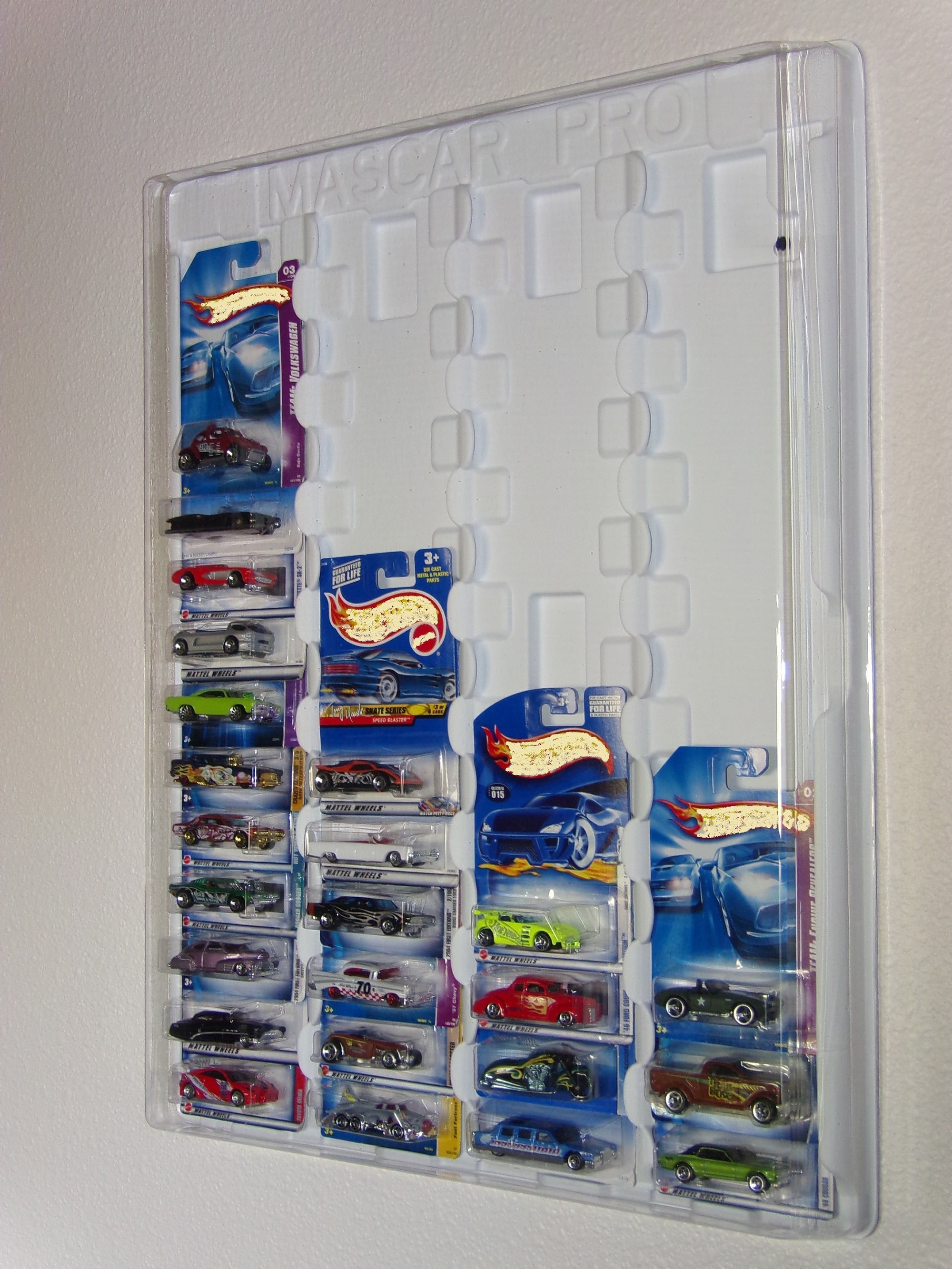 56 Hot Wheels 1:64 Scale Diecast Display Case Stand Mirrored Back TWO Door