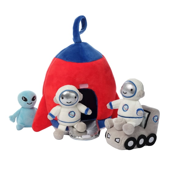 Little Lambs & Ivy Space Galaxy Interactive Plush Toddler Play Set Toy