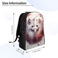 thumbnail image 4 of Fotbe White Red Cat Couple Travel Laptop Backpack, Business Slim Sturdy Laptops Backpack, Water Resistant College School Computer Bag Gift for Men & Women Fits 15.6 Inch Notebook, 4 of 8