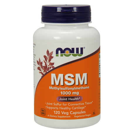 NOW Supplements, MSM (Methylsulfonylmethane)1000 mg, 120 Veg