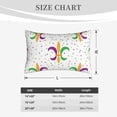 thumbnail image 4 of Goofa Mardi Gras Carnival1 Pattern Pillow Case – Plush & Soft Cushion Cover, Hypoallergenic Throw Pillow Case for Comfortable Sleep with Envelope Closure-20"x30", 4 of 6