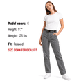 thumbnail image 2 of Womens Straight Leg Carpenter Work Pants, Size Down for Ideal Fit, 2 of 6