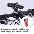 thumbnail image 3 of Yuarrent Soporte de luz Accesorios para ciclismo Lámparas de instalación práctica Soporte de montaje de lámpara Pieza reemplazada Estante de Ciclismo Rojo blanco, 3 of 6