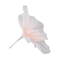 thumbnail image 3 of Flor de gasa de 19,7 pulgadas de diámetro, colores suaves y brillantes, flor de organza hecha a mano, reutilizable, ligera, para fotografía de boda, familia, rosa, 3 of 5