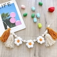 thumbnail image 7 of Wooden Beaded Garland with Tassel Bunting Wall Hanging Tassels Banner Nursery Decor Room Bedroom Baby Shower Party Wedding Decorations, 7 of 7
