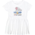 thumbnail image 3 of Inktastic I Love My Daddy Cute Elephants with Moon and Stars Girls Baby Dress, 3 of 5
