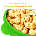 thumbnail image 4 of Popcorn Microwave Silicone Foldable Kitchen Easy Tools DIY Popcorn Bucket Bowl Maker with Lid,Dark Blue, 4 of 8