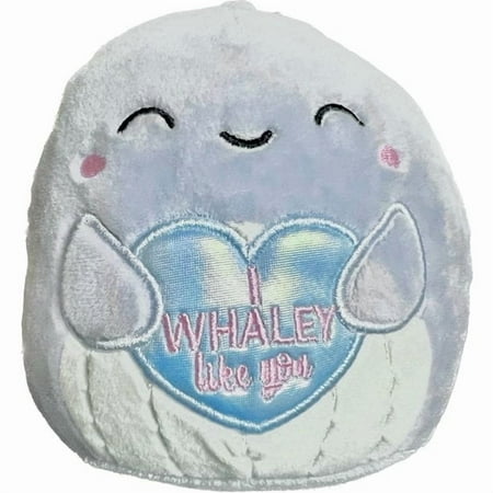 Squishmallows 5-Inch Plush - Join The 2023 Valentine's Day Squad Stuffed Animal Toys (Samir (Blue Whale))