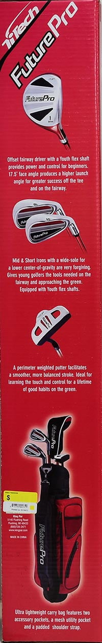 Nitro Golf Crossfire Kids Golf Set, 6 Piece, Green, Right Handed, 3-5 Years Old